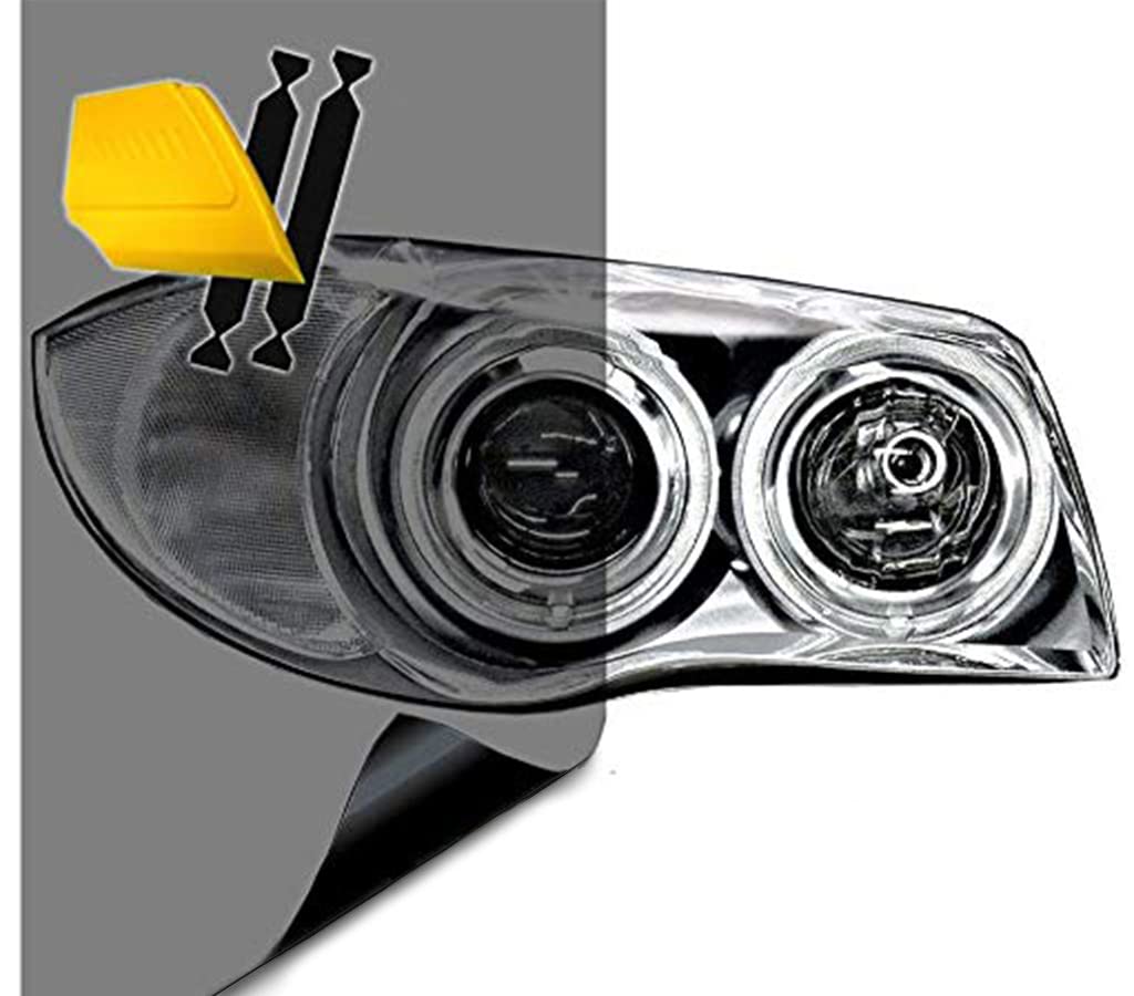 VViViD Air-Tint headlight tint improves visibility and resists dirt.