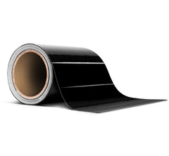 VViViD black gloss tape roll displayed rolled for quick, clean installations.