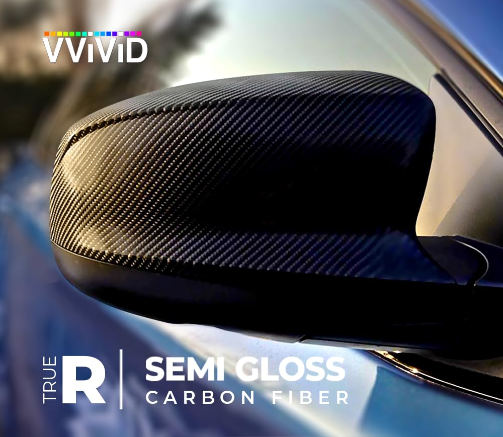 VViViD carbon fiber wrap on trunk close up highlighting texture and depth