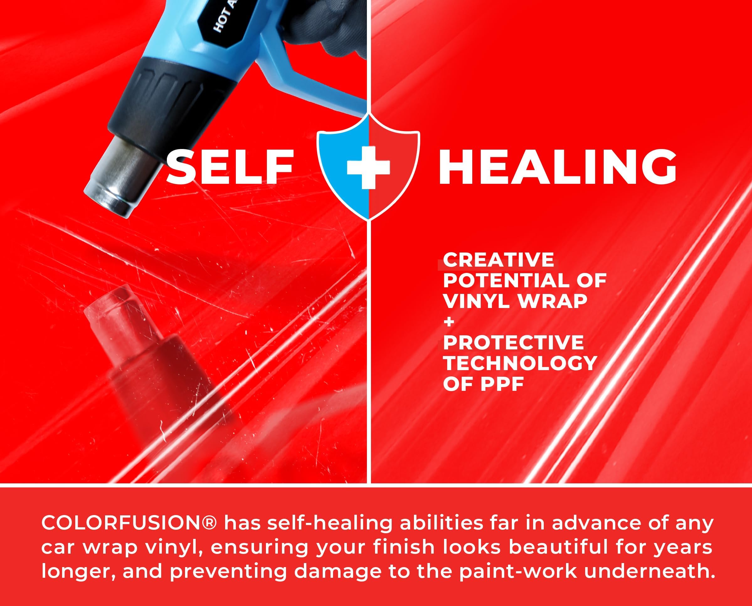 Removable adhesive on VViViD ColorFusion preserves paint while allowing safe removal.