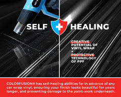 VViViD ColorFusion deep color depth resists fading for lasting showroom appeal.