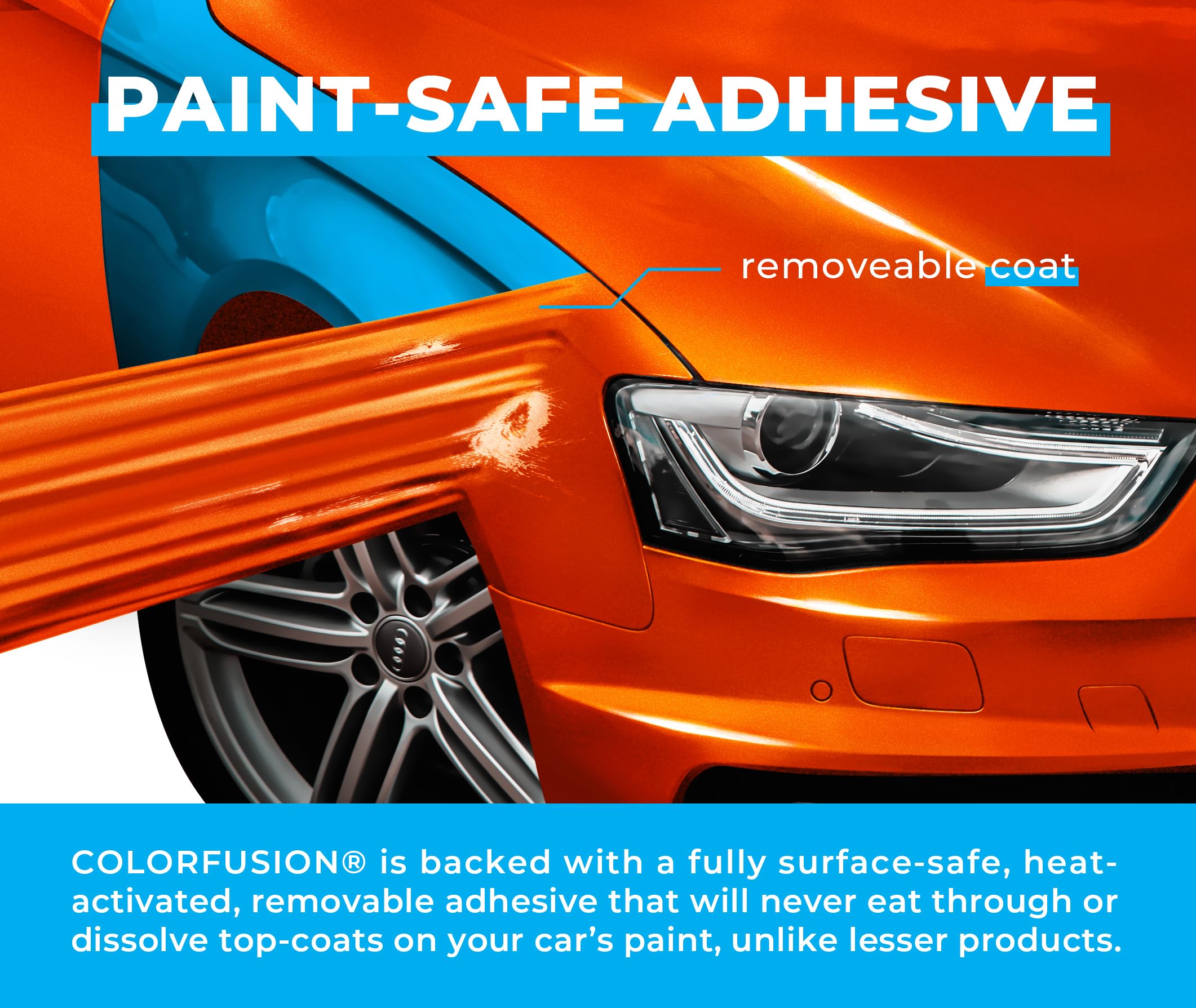 VViViD ColorFusion durable film protects paint beyond traditional wraps.