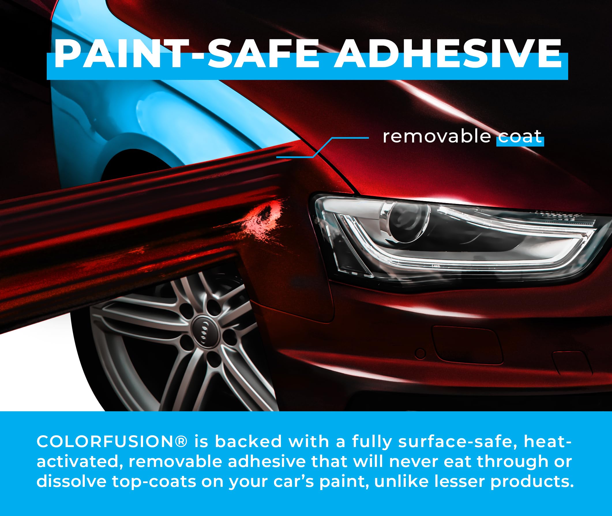 Full-vehicle ColorFusion wrap demonstrates comprehensive protection and color.