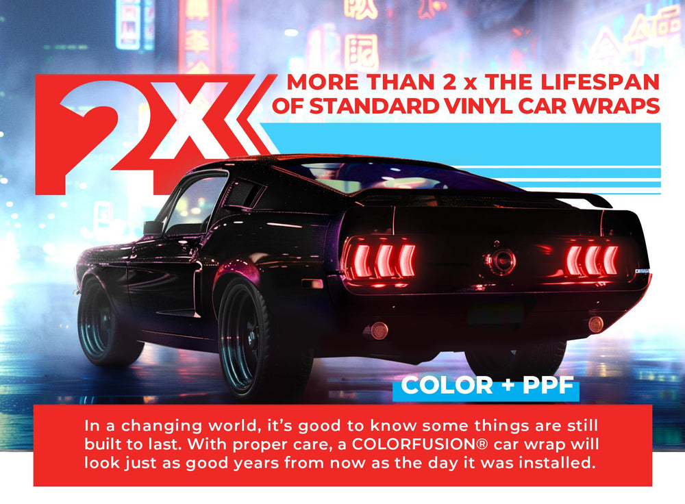 VViViD ColorFusion roof wrap in cosmic purple highlighting long-lasting color