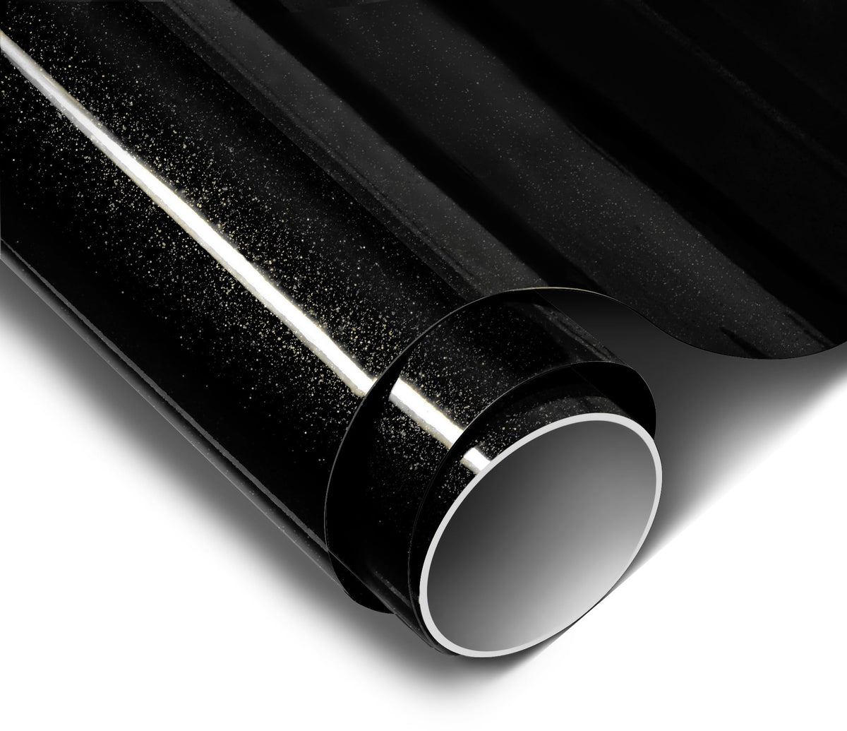 VViViD ColorFusion gloss metallic black PPF roll shows durable vehicle protection and shine
