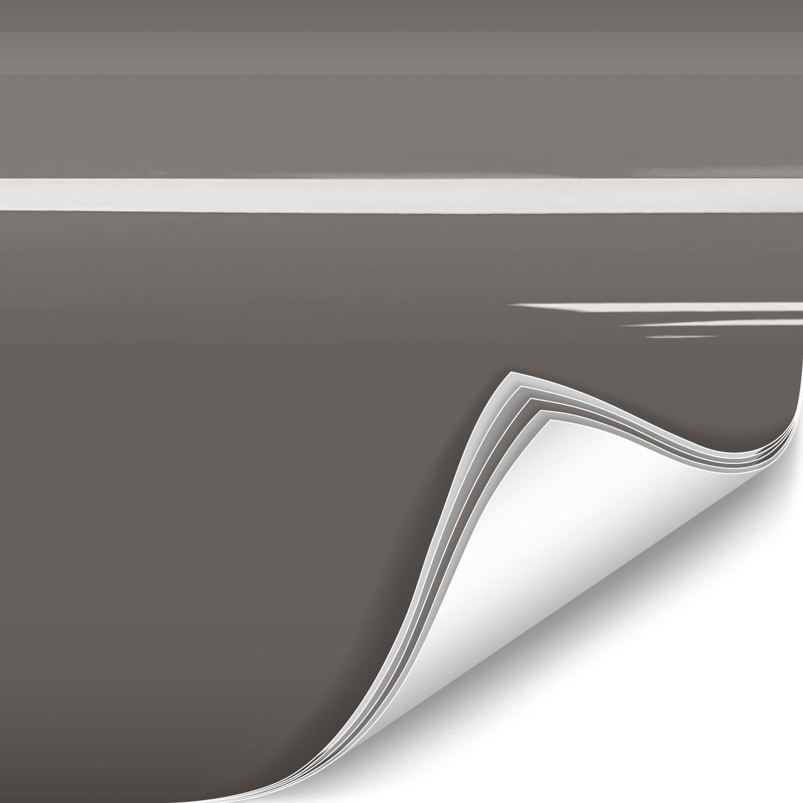 VViViD ColorFusion gloss nardo grey hood wrap showing vibrant color