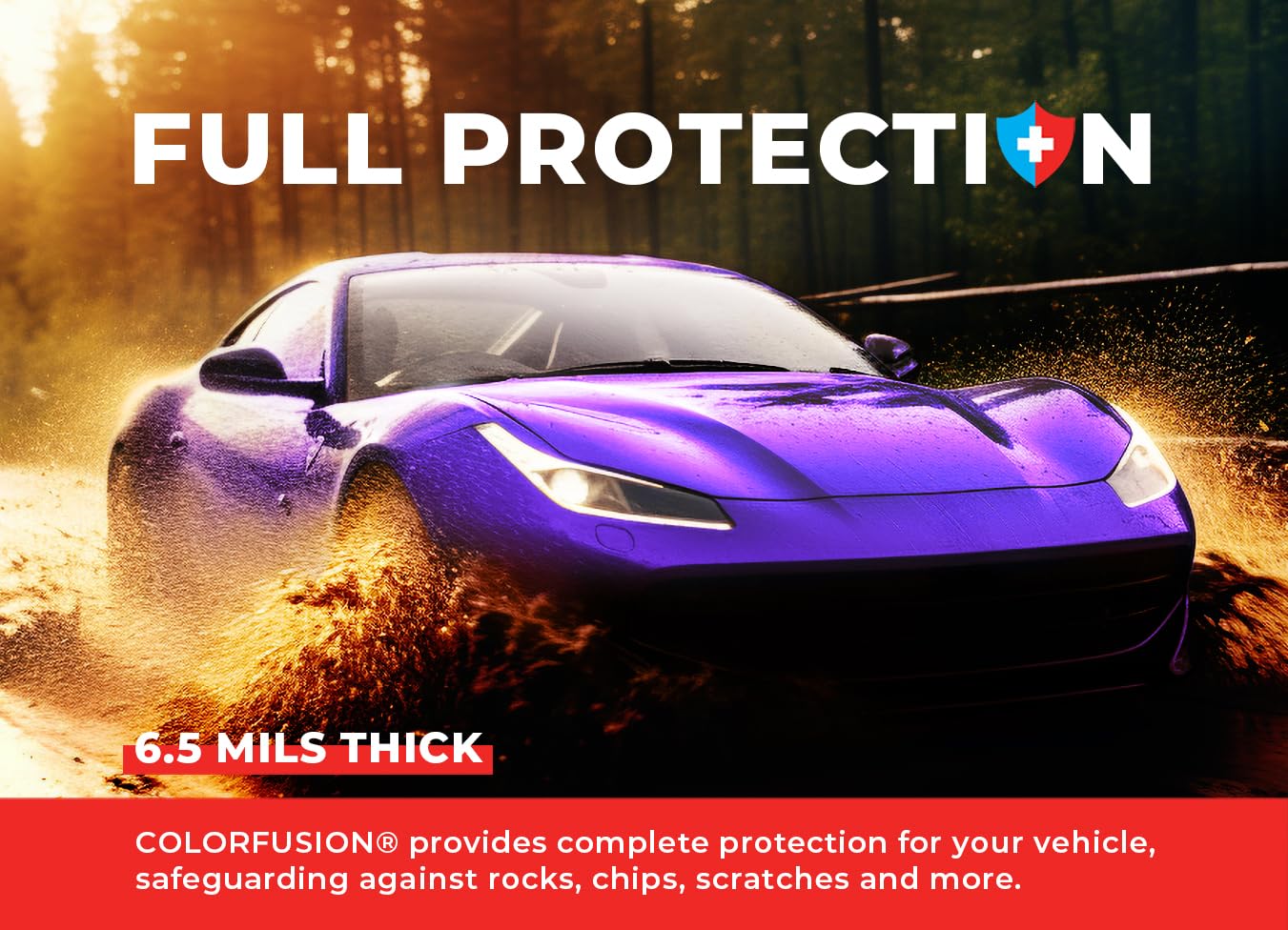 Gloss Purple Blast finish emphasizes deep color embedding and fade resistance.