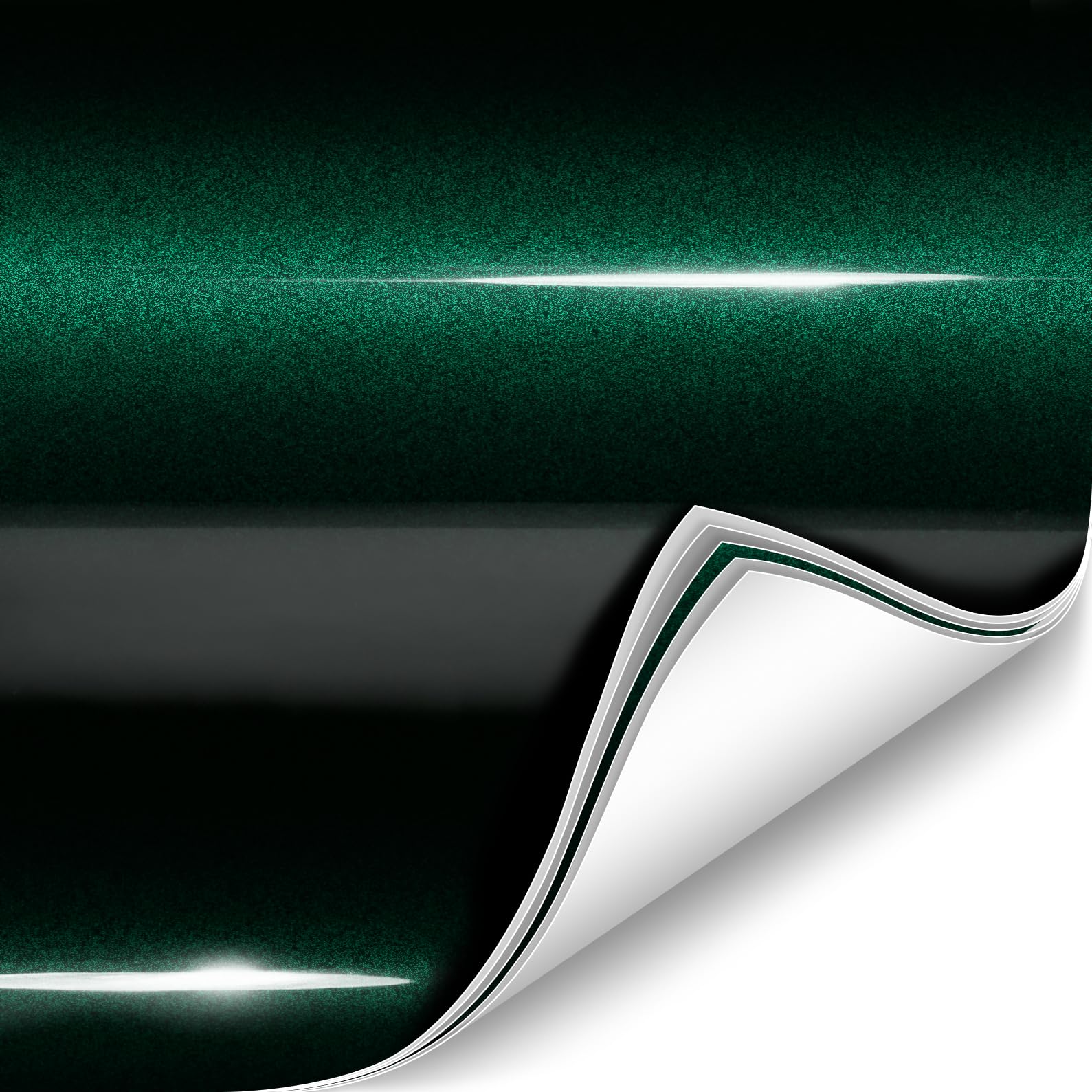 VViViD ColorFusion gloss Shadow Green door wrap preserves paint while enhancing curb appeal