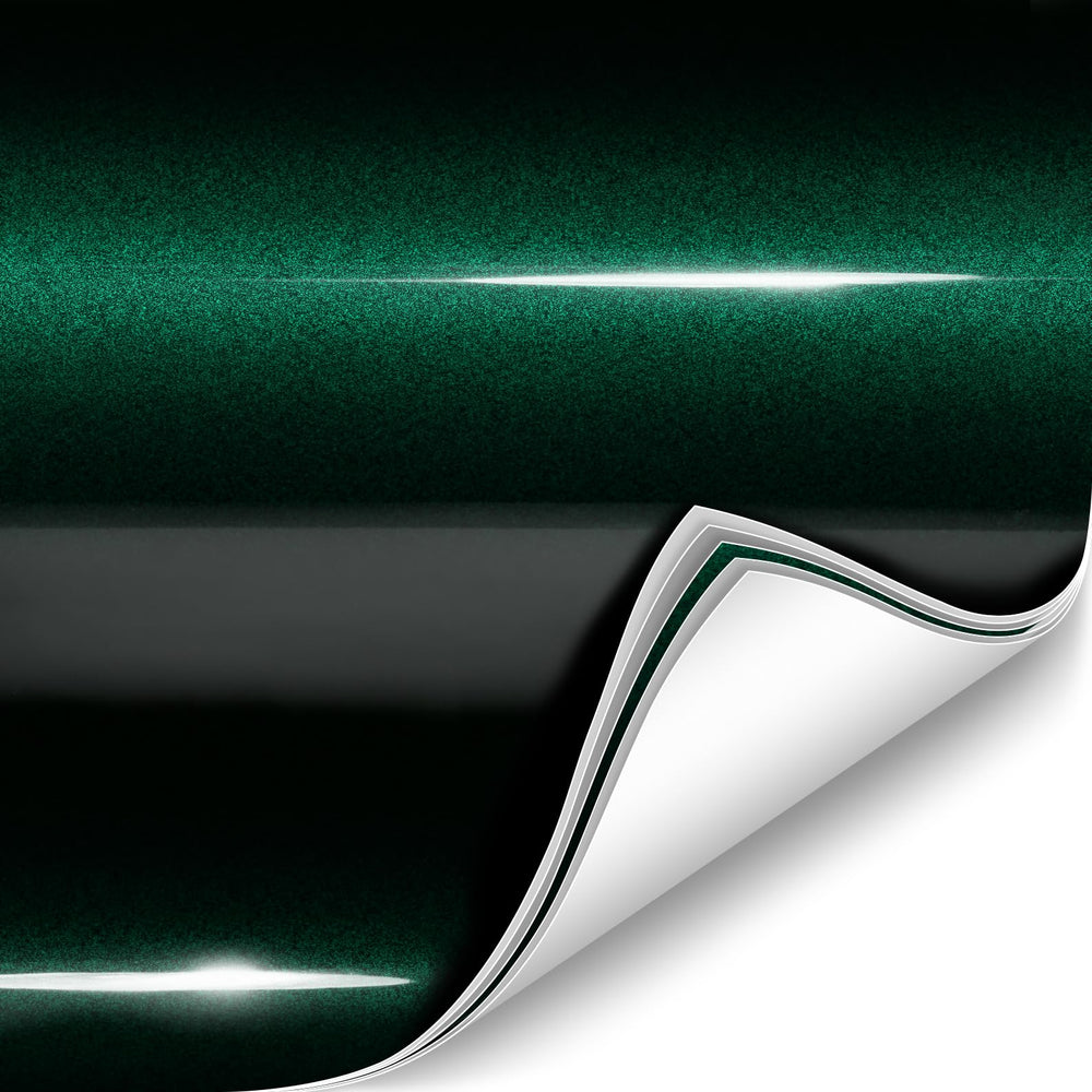 VViViD ColorFusion gloss Shadow Green door wrap preserves paint while enhancing curb appeal