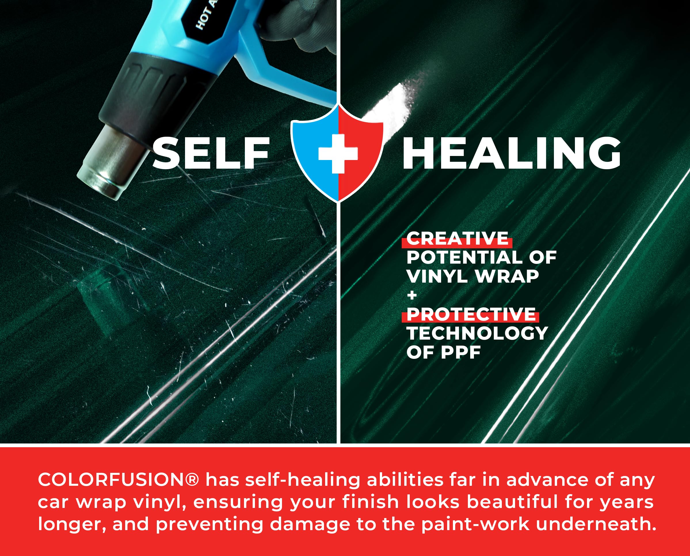 VViViD ColorFusion gloss Shadow Green finish options offer versatile styling