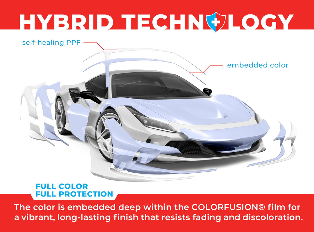 VViViD ColorFusion paint-safe adhesive keeps top coats intact during removal.