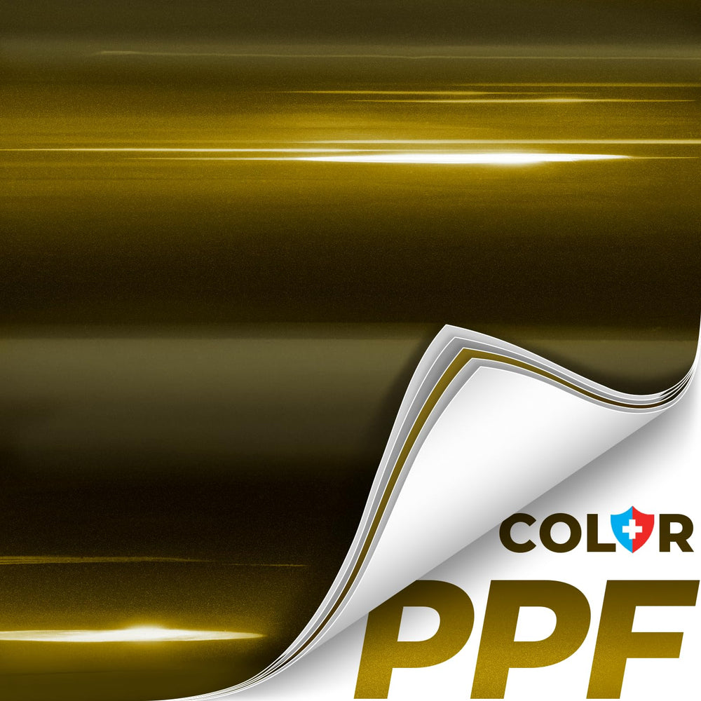 VViViD ColorFusion PPF car wrap installation on a vehicle shows full-coverage protection.
