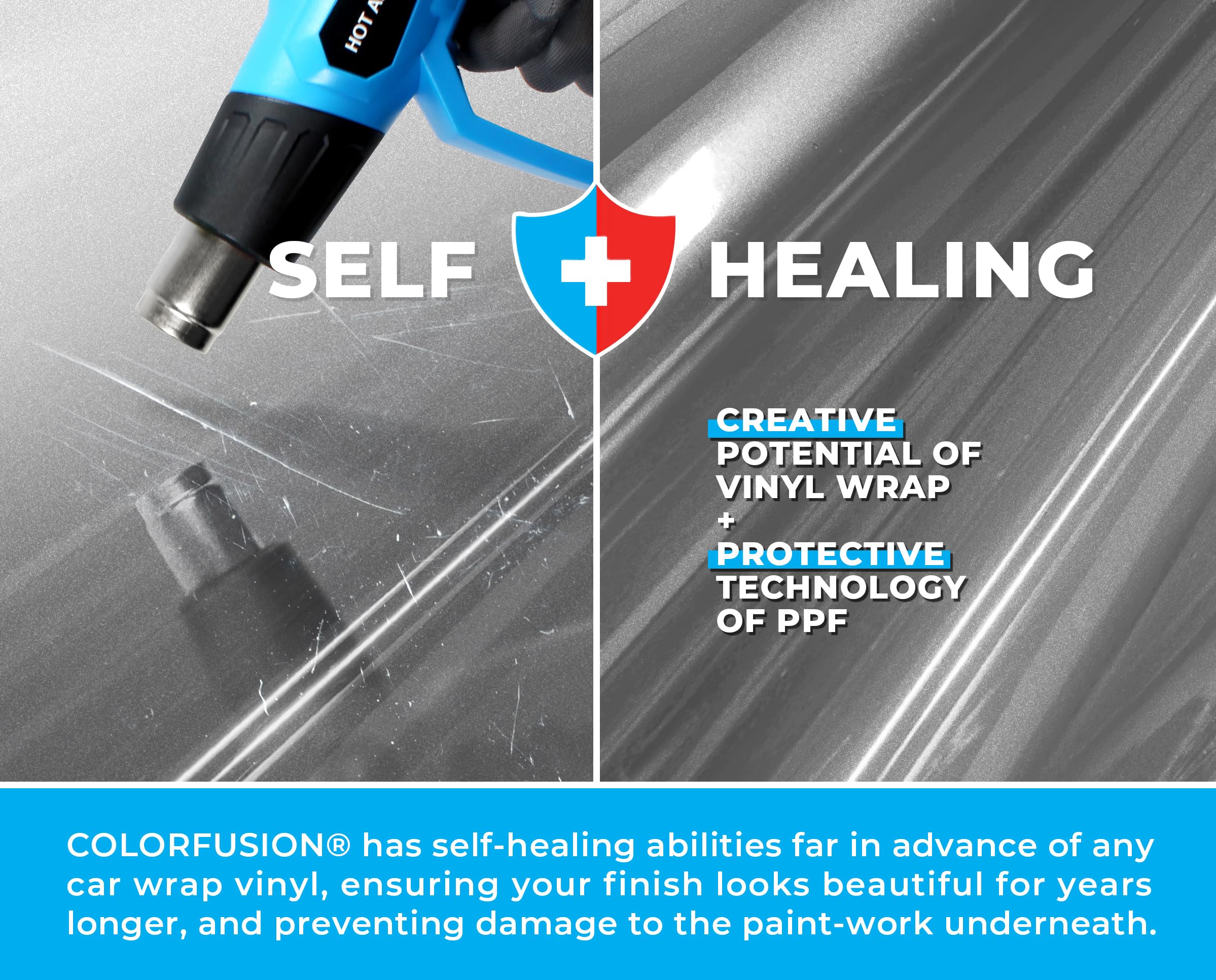 Deep-embedded color in ColorFusion PPF for long-lasting vibrancy.