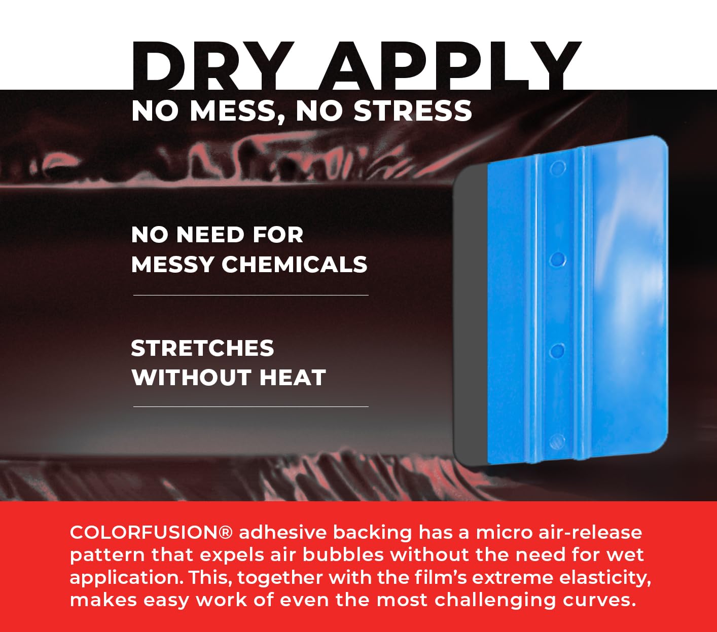 VViViD ColorFusion PPF on door panel shows vibrant embedded color and long-lasting appearance.