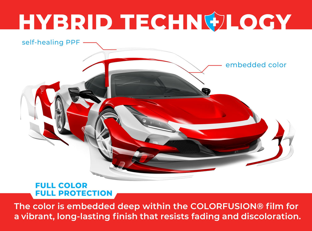 Dragon fire red ColorFusion PPF wrap reinforces color depth with UV topcoat protection.