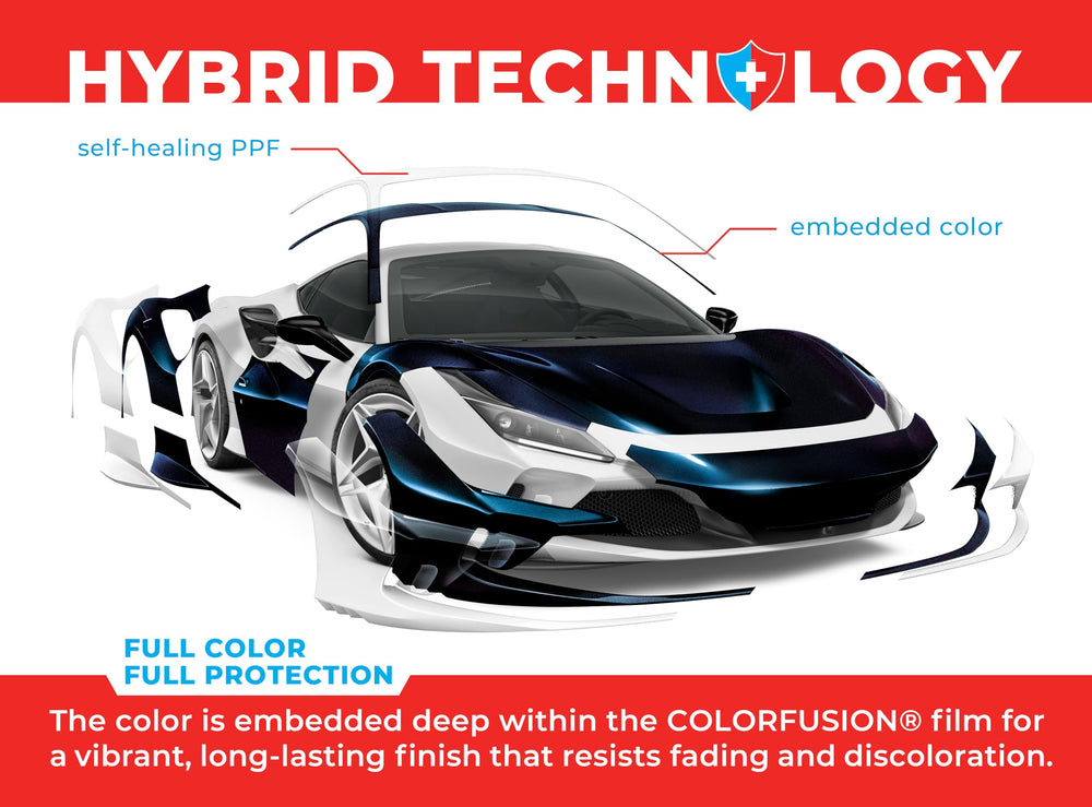 VViViD ColorFusion PPF supports dry application for quick installs.