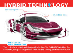 VViViD ColorFusion PPF on the bumper preserves finish under daily wear and scuffs.