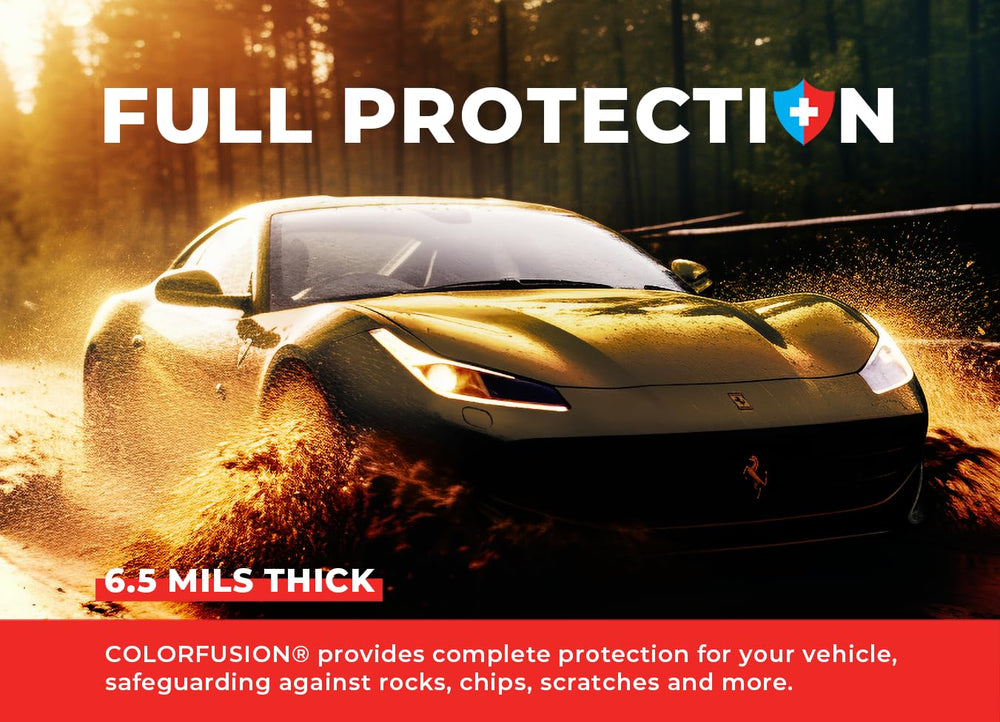VViViD ColorFusion PPF heat activation enables clean removal with no residue.