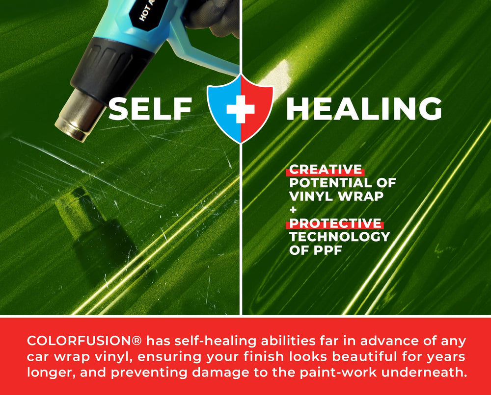 VViViD ColorFusion PPF paint-safe adhesive protects coatings during removal.