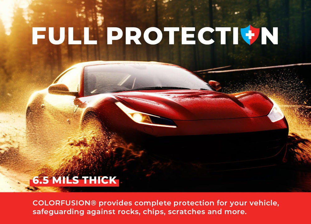VViViD ColorFusion PPF protective finish shields paint from chips and scratches.