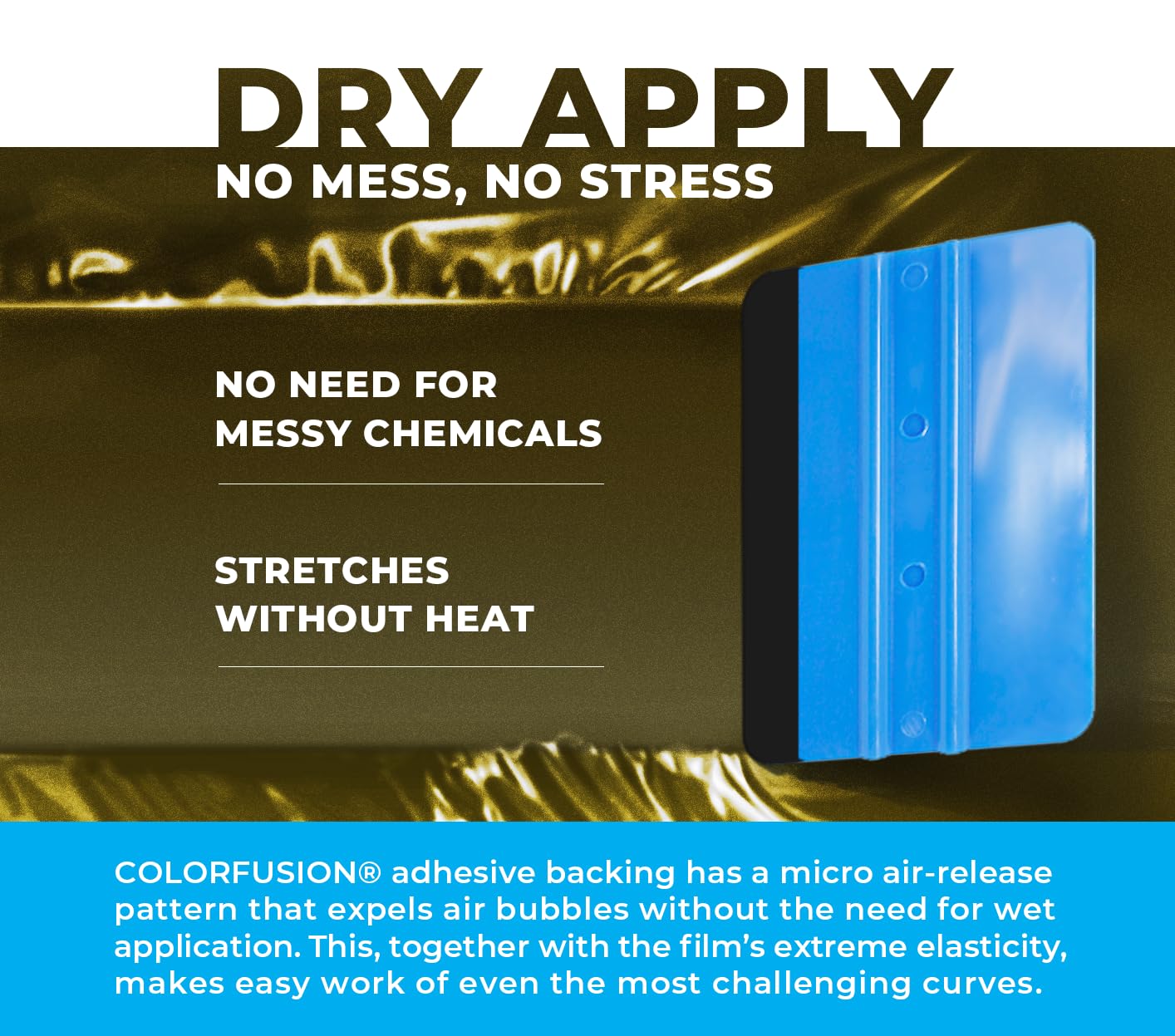 VViViD ColorFusion PPF self-healing closeup highlights scratch resistance and long-lasting gloss.