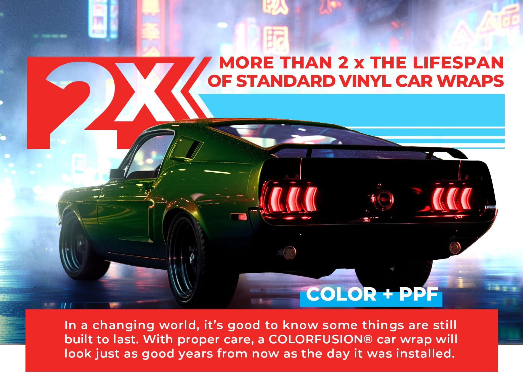 VViViD ColorFusion PPF self-healing surface preserves finish against scratches.