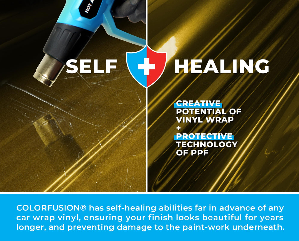 VViViD ColorFusion PPF wet application channel reduces bubbles during large panel installs.