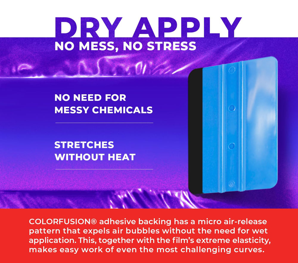 ColorFusion by VViViD roof wrap detail highlights Purple Blast shade.