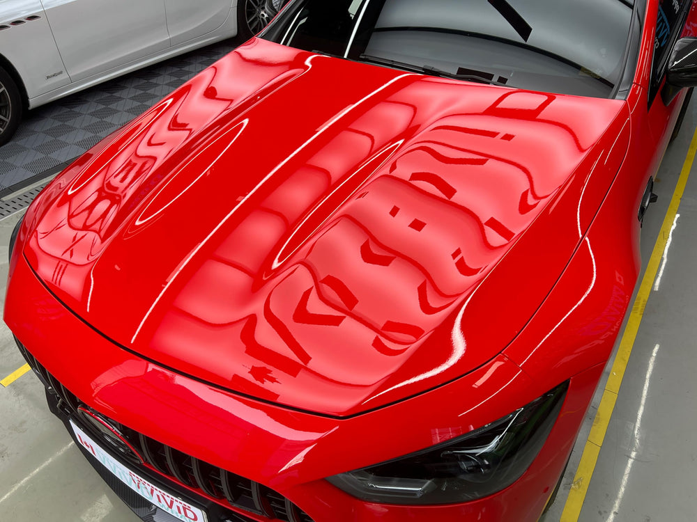 VViViD ColorFusion self-healing surface minimizes micro-scratches after heat treatment.