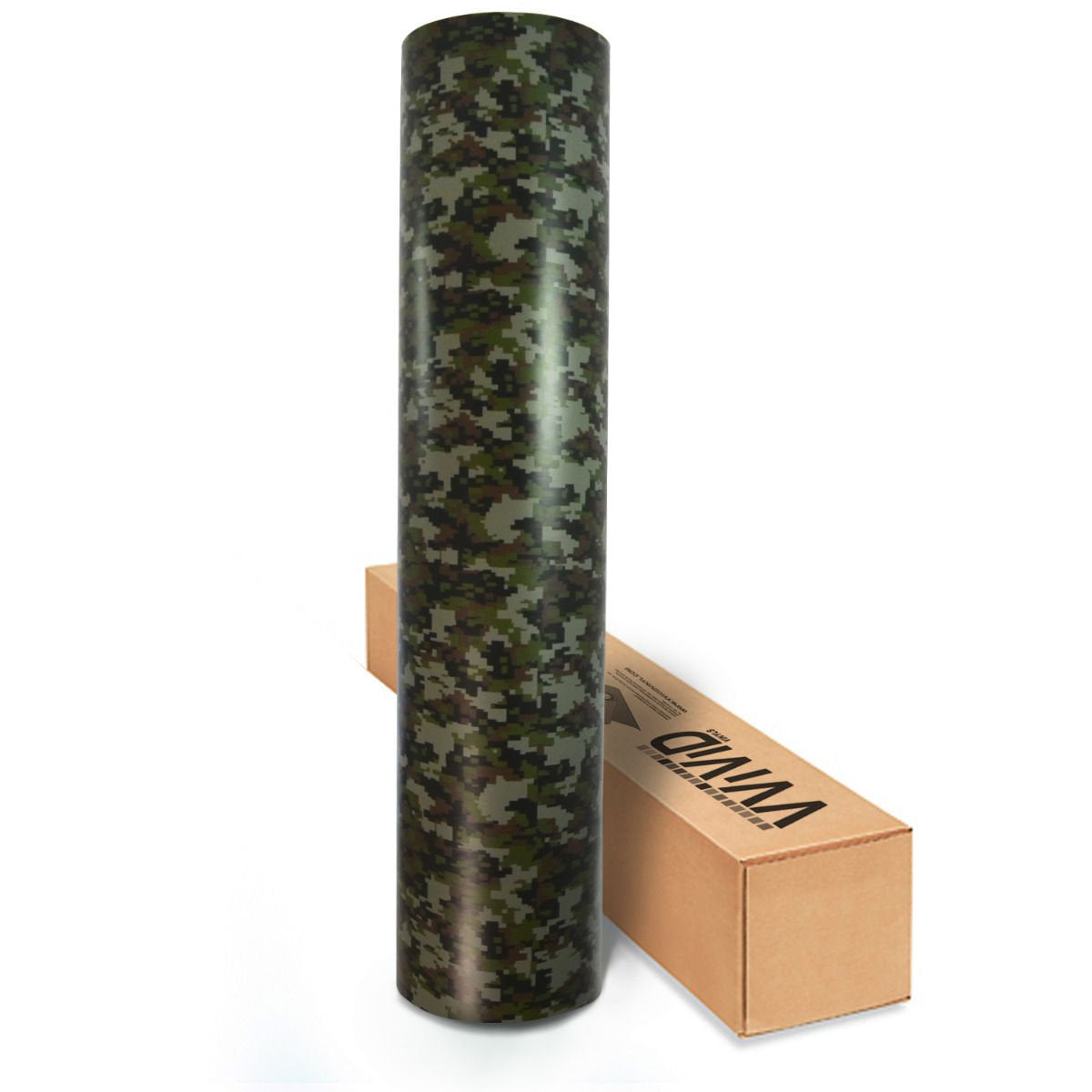 VViViD digital camo wrap applied to a non-porous surface with heat gun.