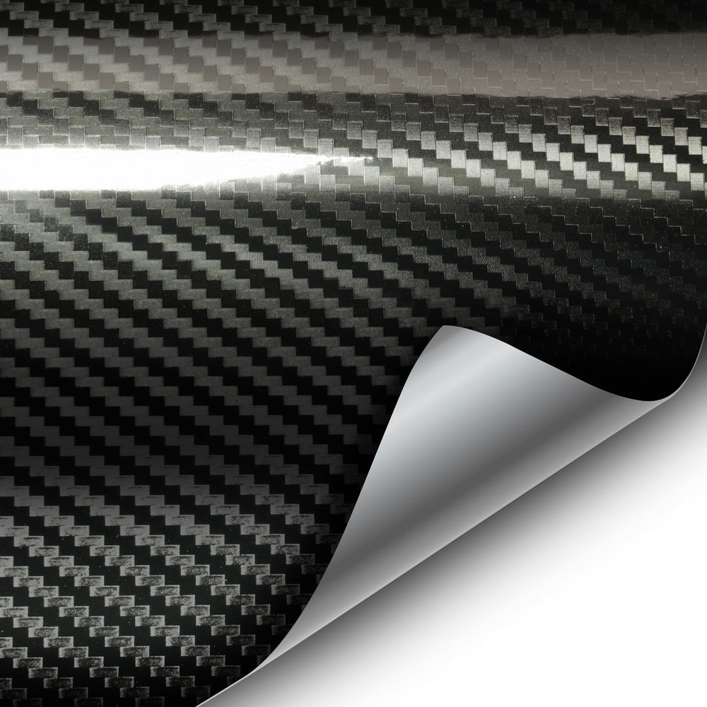 VViViD epoxy high-gloss carbon fiber wrap enhances interiors with a durable, scratch-resistant finish.
