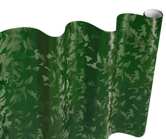 VViViD Forest Green camouflage wrap applied to a surface for authentic concealment and protection