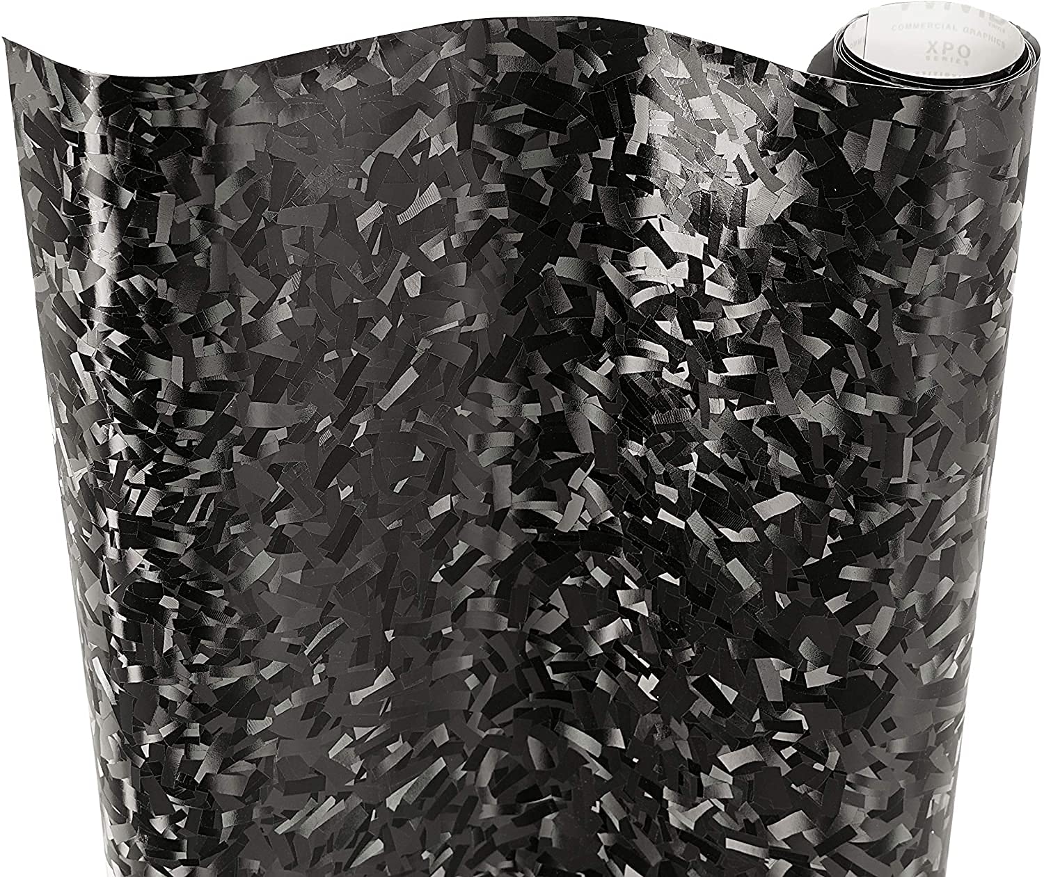 VViViD forged carbon texture close-up, premium finish for bold vehicle accents.