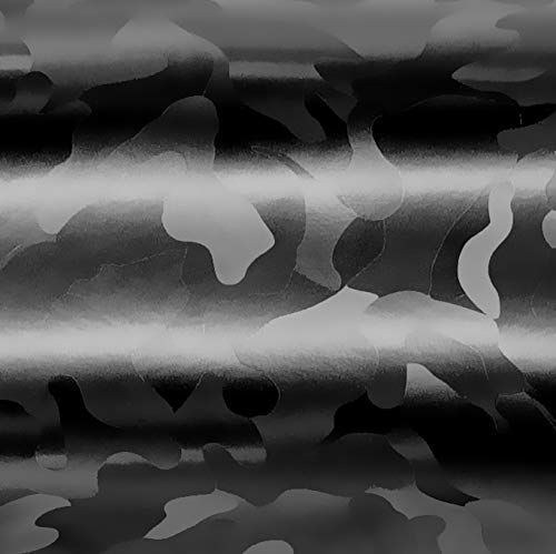 VViViD camouflage wrap in black on large roll enables versatile styling options