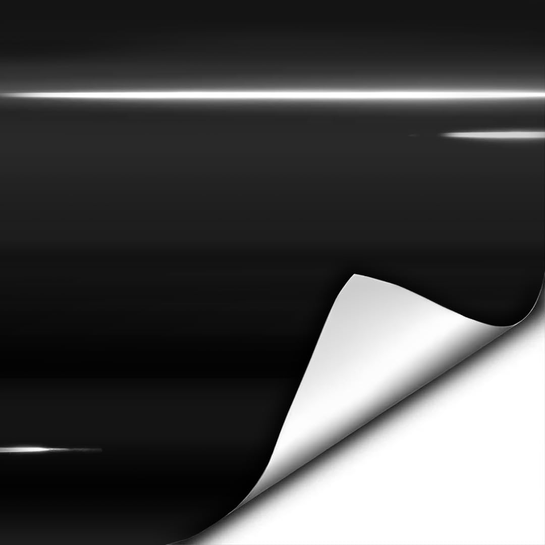 VViViD gloss black vinyl wrap close-up highlighting air release to prevent bubbles