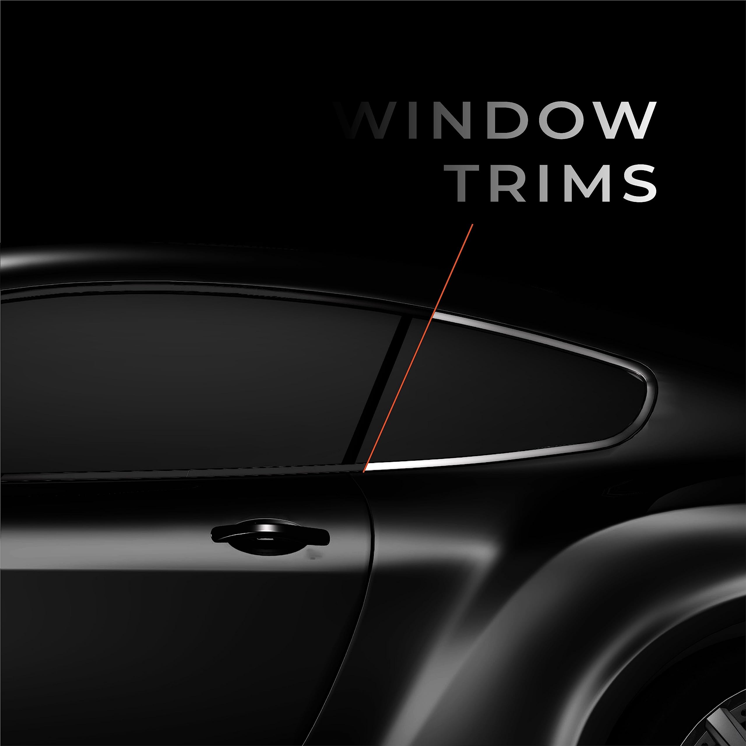VViViD architectural detailing using silver chrome vinyl for stylish accents.