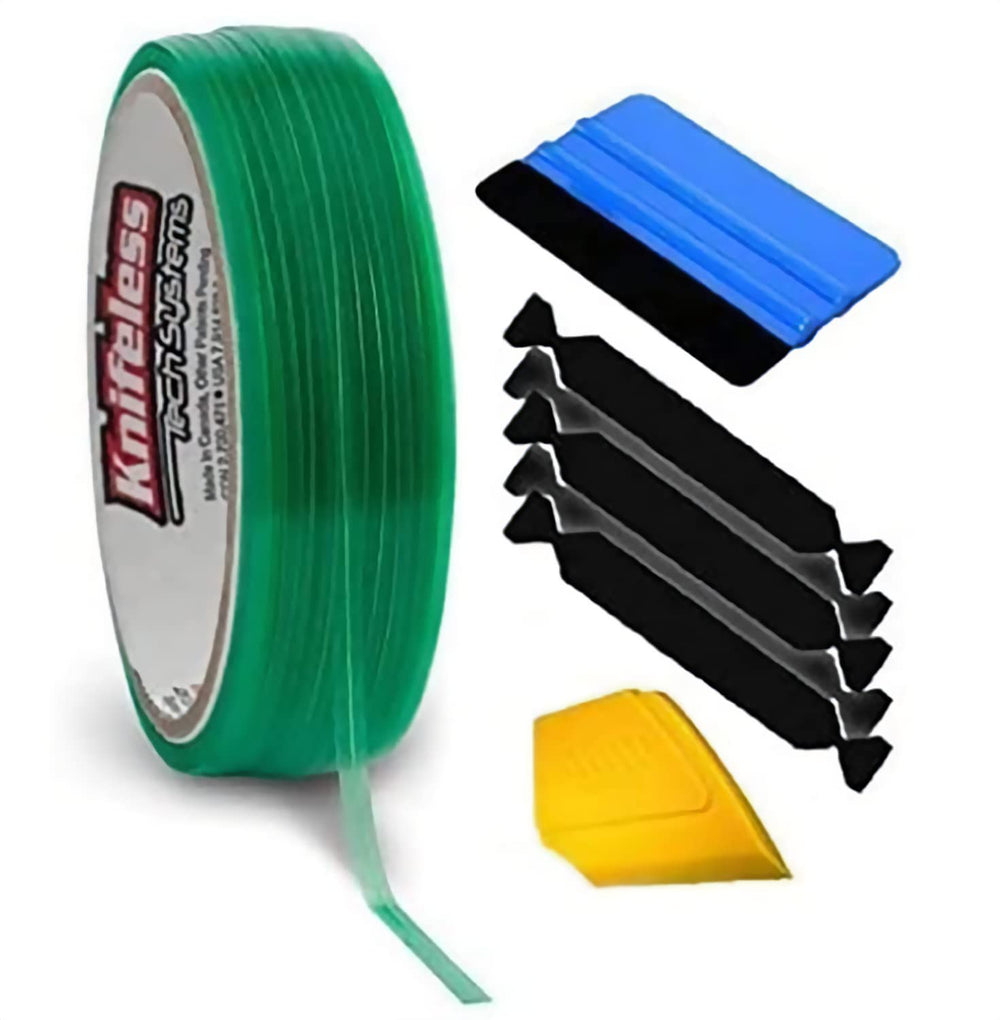 VViViD knifeless tape cutting line showing blade-free precision for clean vinyl wrap edges