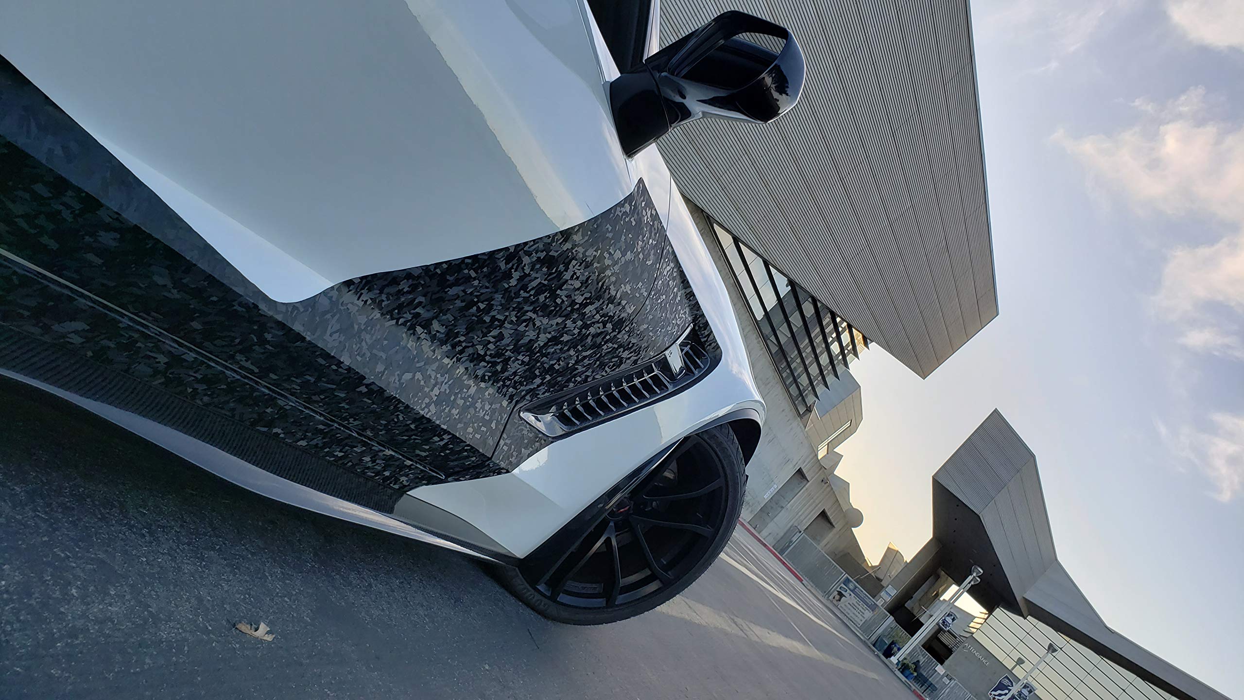 VViViD low-tack adhesive preview shows easy repositioning during installation.
