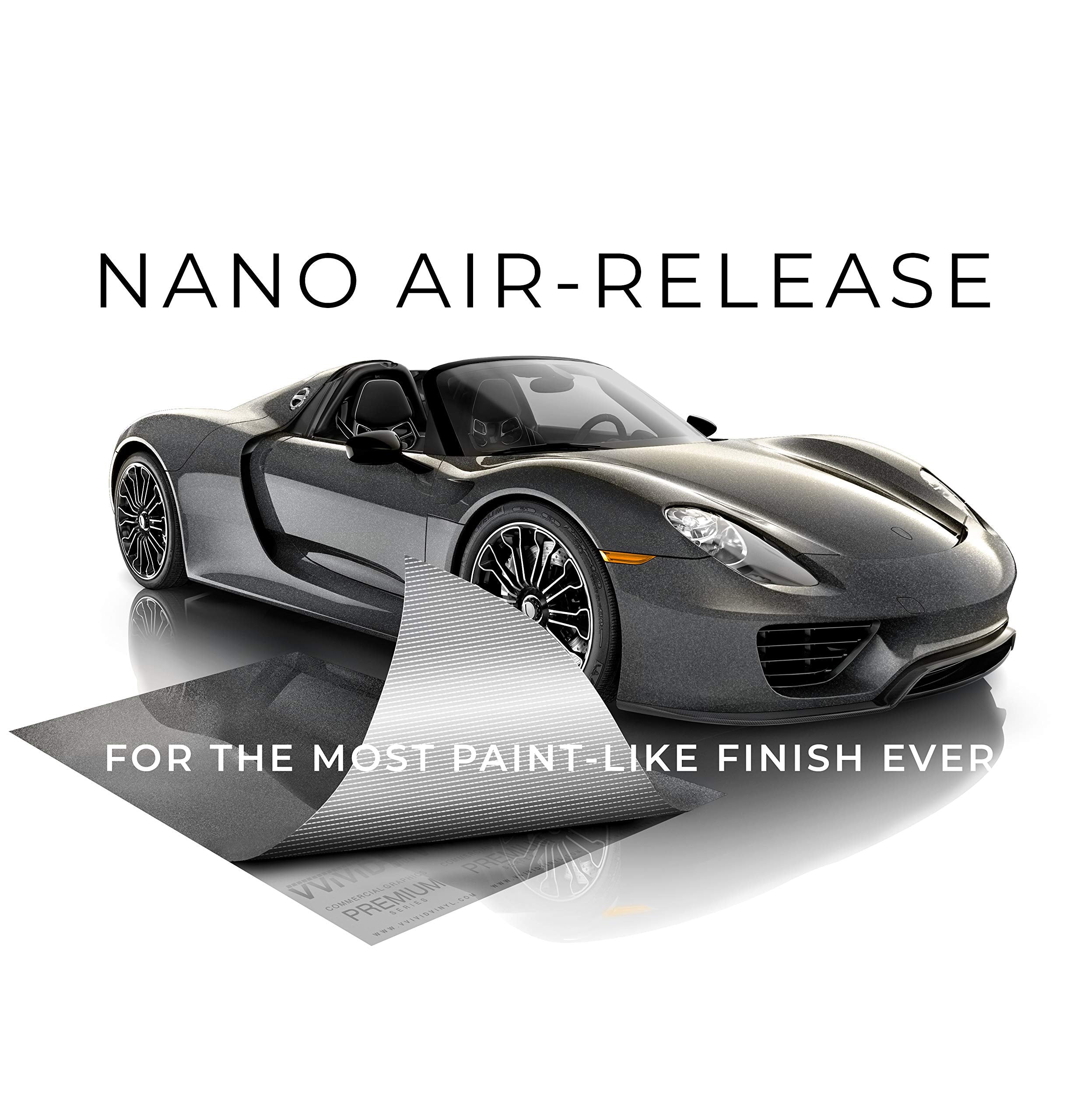 VViViD Nano air-release technology detail for a smooth surface.