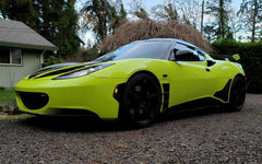 Self-healing finish on VViViD+ gloss Viper Lime Green swatch.