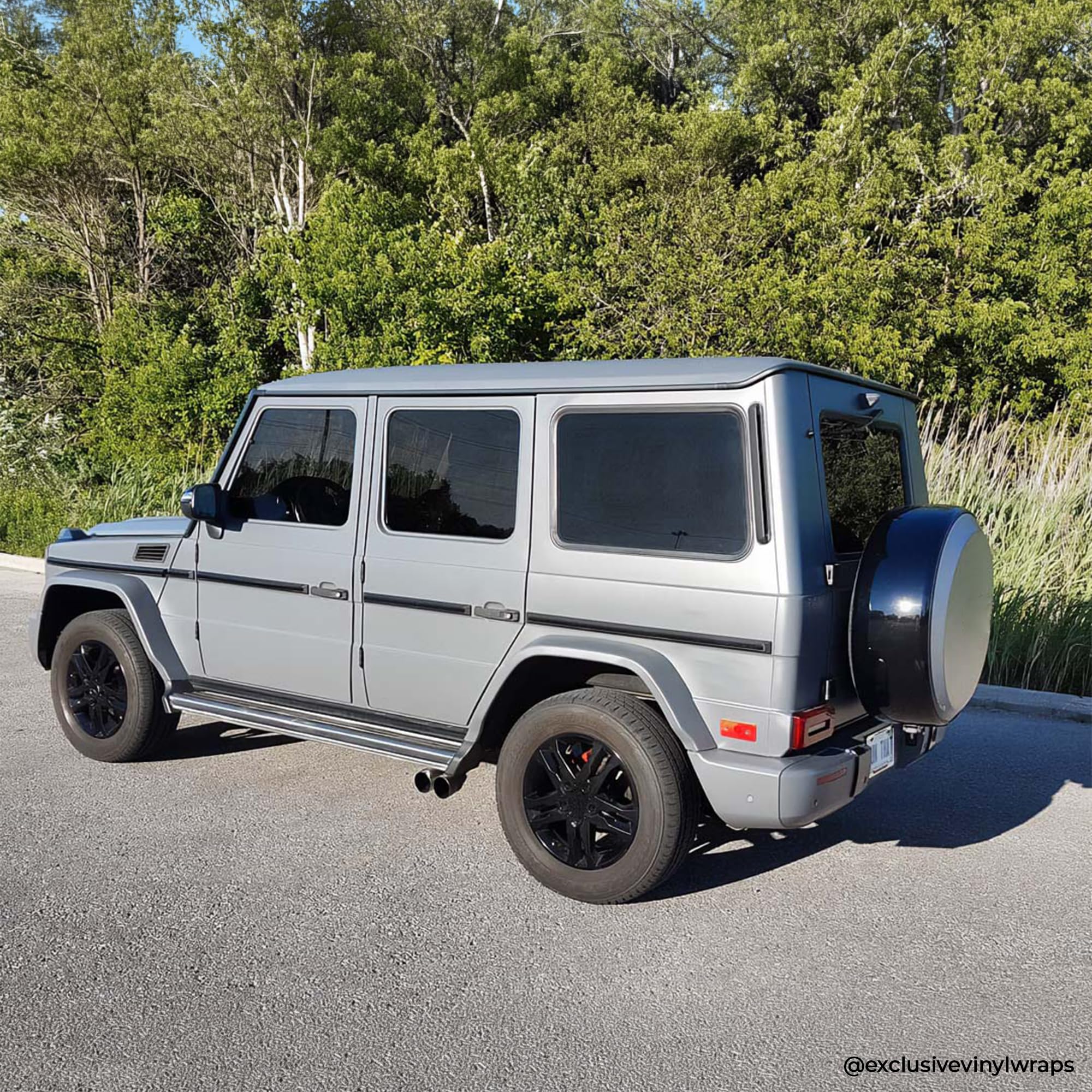 VViViD+ matte slate grey vinyl wrap self-healing surface showing scratch resistance.