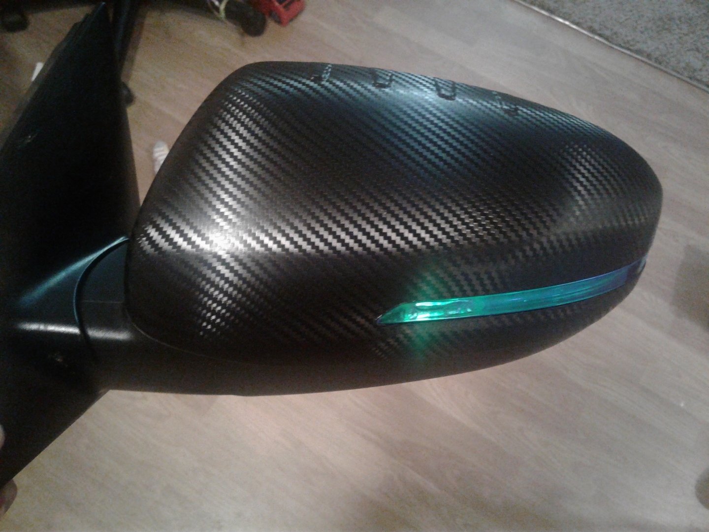 VViViD+ self-healing carbon fiber film maintaining a pristine look