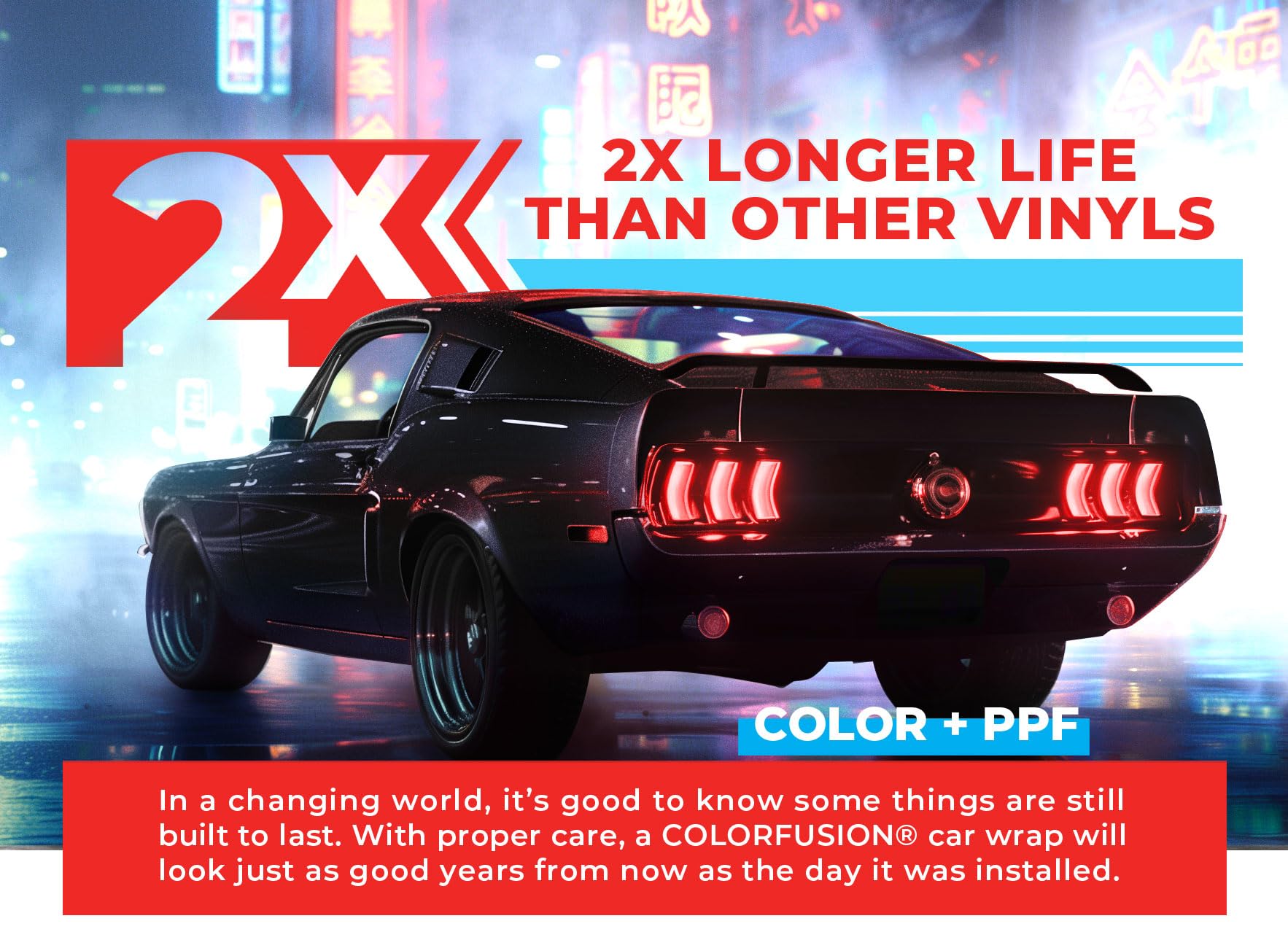 VViViD ColorFusion PPF self-healing action with heat restores minor scratches.
