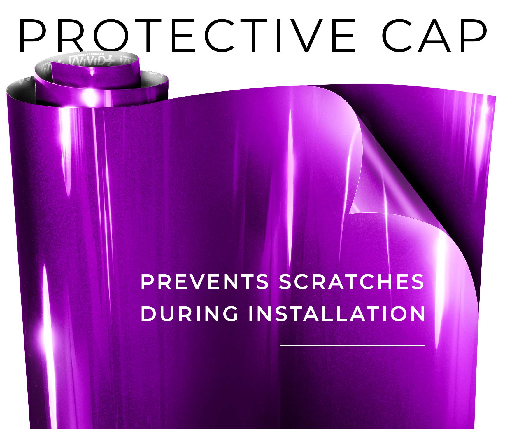 VViViD self-adhesive wrap in action on a curved panel