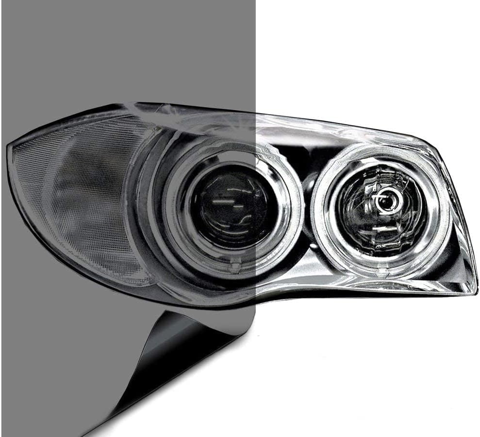 VViViD Smoke Black Gloss tail light wrap adds sleek style.