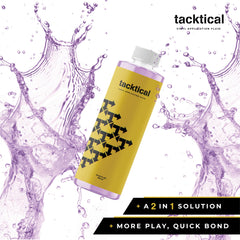 VViViD Tacktical application fluid being sprayed for even coverage on film