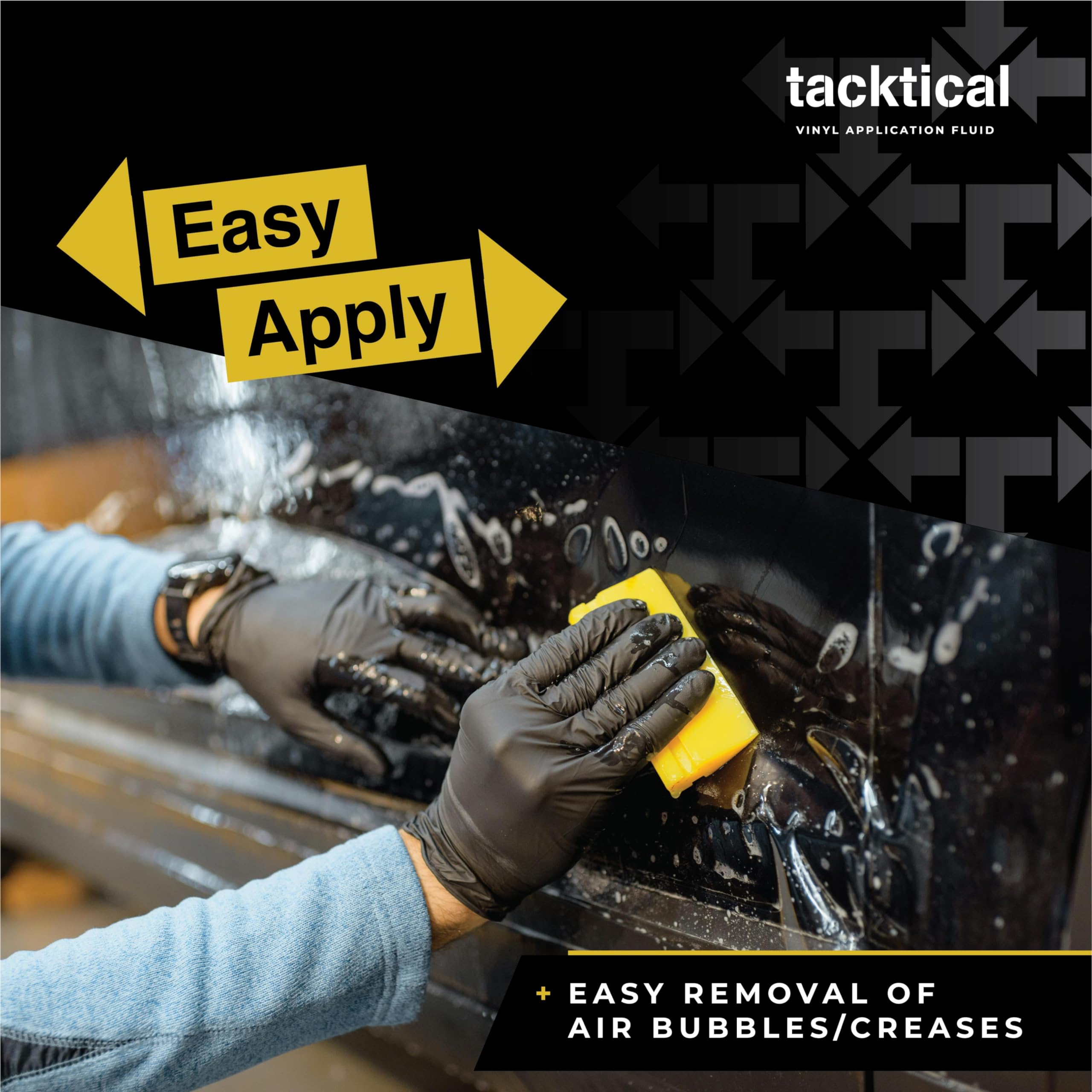 Product label notes VOC compliance and USA manufacturing for Tacktical