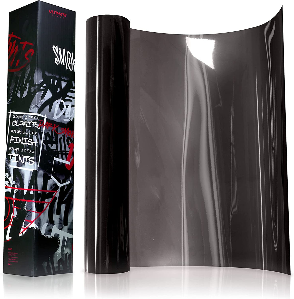 VViViD+ Ultimate headlight tint gloss finish for brighter night visibility.