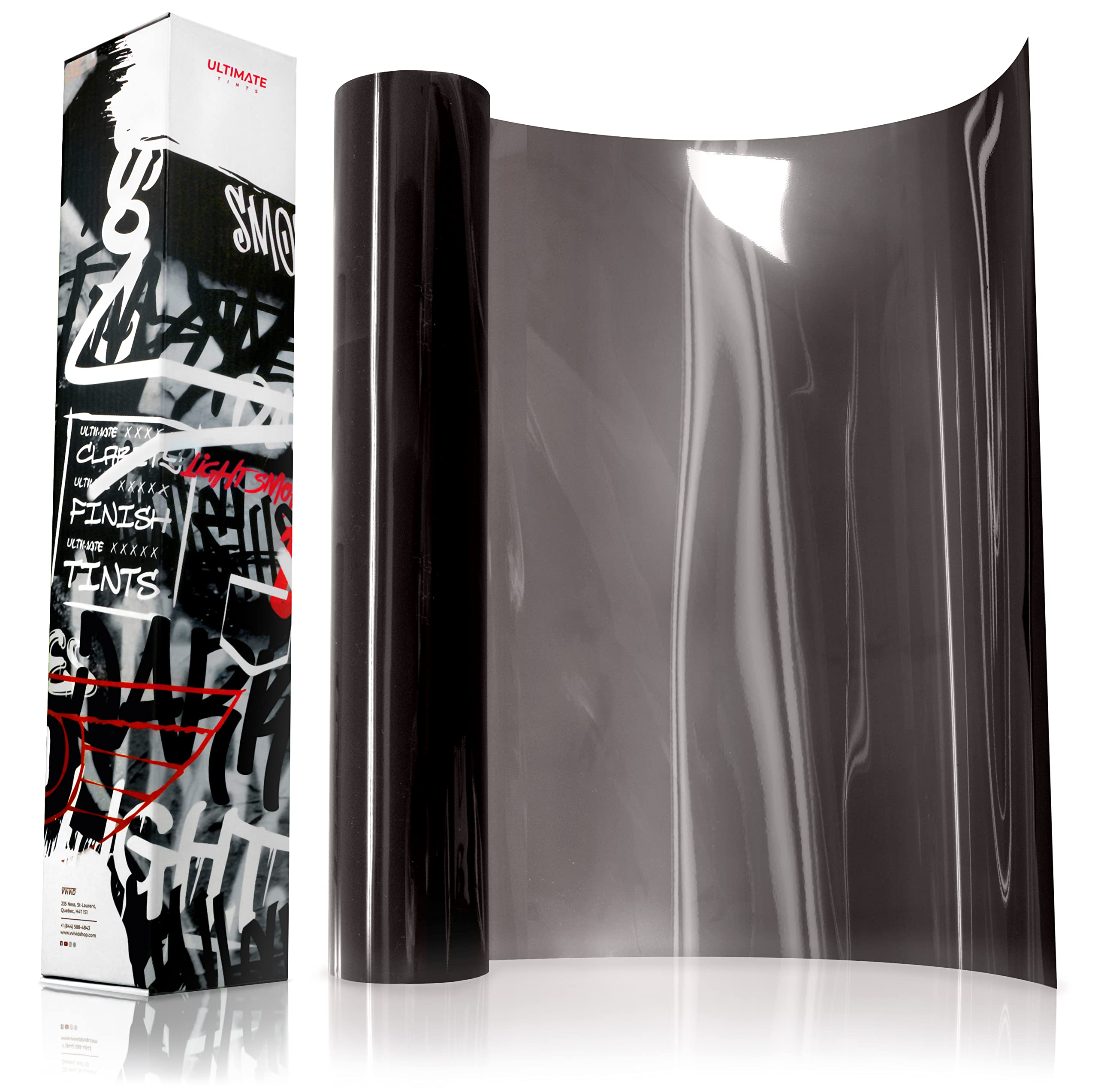 VViViD+ ultimate headlight tint gloss finish for premium shine and durability.