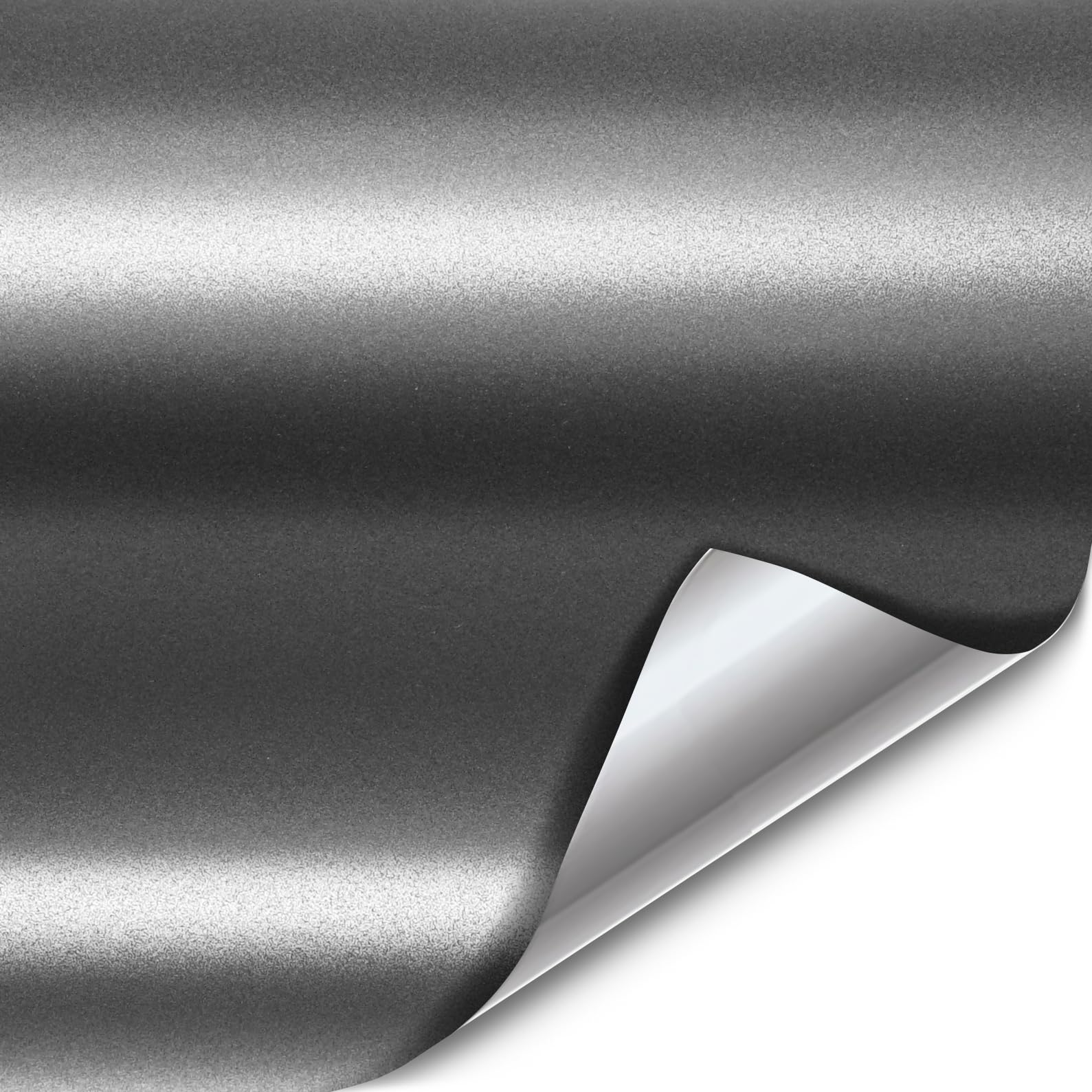 VViViD+ Ultra Deep Matte Charcoal Grey roll 50ft x 5ft close-up for DIY vehicle wraps